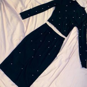 Long Sleeve and Skirt piece set